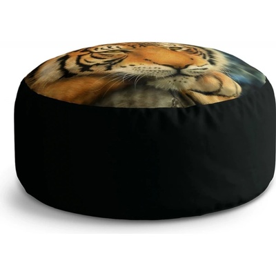 Sablio Taburet Circle Tygr: 40x50 cm