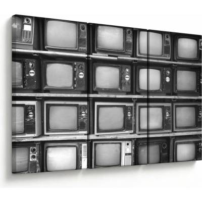 Obraz - Retro televízie, trojdielne 120x80 cm