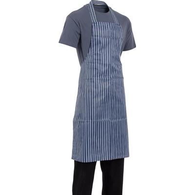 Whites Chefs Clothing Whites voděodolná náprsní zástěra modrobílá