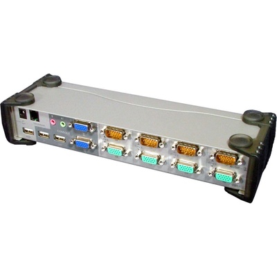 Aten CS-1744 KVM přepínač USB 4PC, OSD, Audio