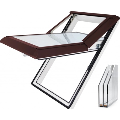 Skylight SUPRO Bílá/Hnědá 78 x 118 cm – Hledejceny.cz
