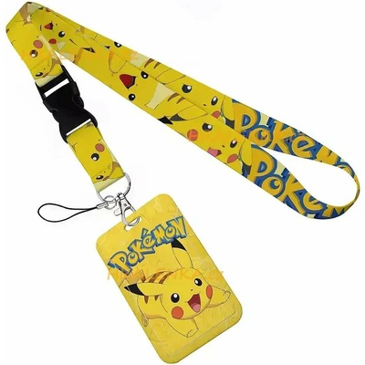 Šňůrka na krk 26015 s cedulkou na ID karty Pokémon PIKACHU