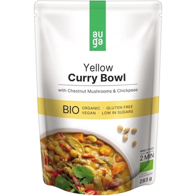 Auga Organic Yellow Curry Bowl so žltým karí korením hubami a cícerom BIO 283 g