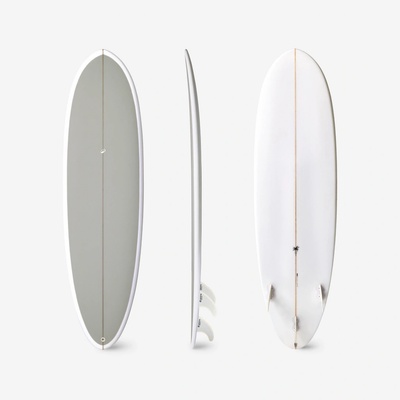 DECATHLON Hybridní surf 500 6'4 40 l se třemi ploutvičkami 6'4 – Hledejceny.cz