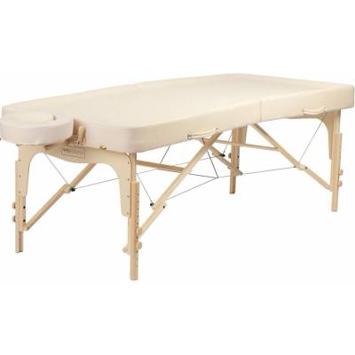 WellTouch Skladací masážny stôl Ayurveda na olejové masáže, 204 × 81 cm, komplet s taškou