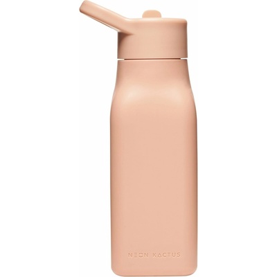 Neon Kactus dětská silikonová láhev růžová 340 ml