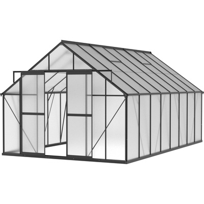 B2B Partner Skleník 245 x 304 x 488 cm černý 915033 – Hledejceny.cz