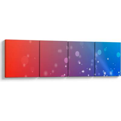 Moderní abstraktní obraz, Čtyřdílný 160x40 cm