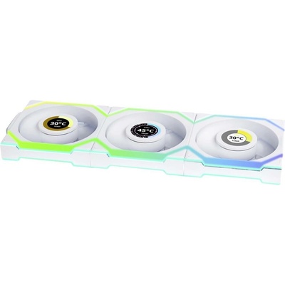 Lian Li UNI FAN SL Wireless LCD 120 White 3ks včetně ovladače 12SLLCD1W3W