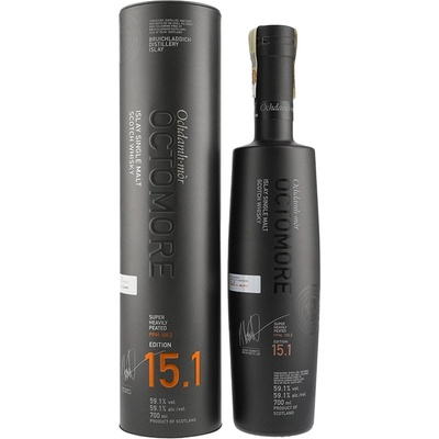 Bruichladdich Octomore 15,1 108,2ppm 59,1% 0,7 l (tuba)