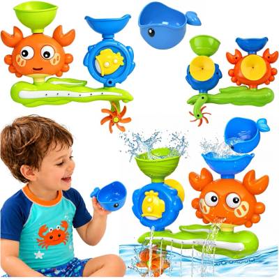LEAN Toys krab a veľryba s vodopádom