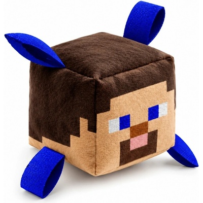 Minecraft pískací kostka steve 8 cm