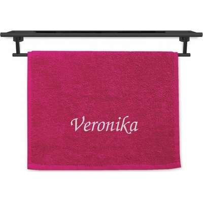 Povlečení Plus ručník se jménem na přání 30 x 50 cm Viola purpur