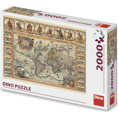 Dino Historická mapa světa 2000 dílků