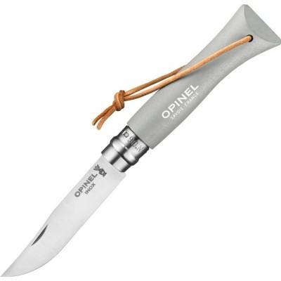 Opinel N°06 BUSHWACKER 7 cm, svetle šedá, hrabové drevo