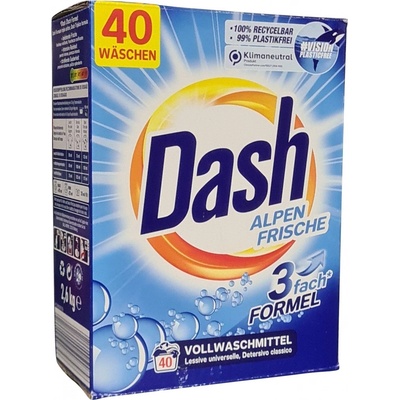 Dash Alpen Frische Prací prášek na bílé prádlo 2,6 kg 40 PD