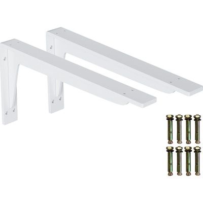 Onpira Biely držiak police s podperou 14-59 cm [2ks] Rozmer: 290x145 mm