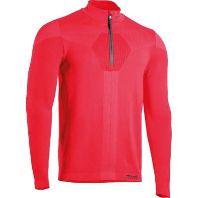 Iron-ic techno fleecová mikina s polovičním zipem Red