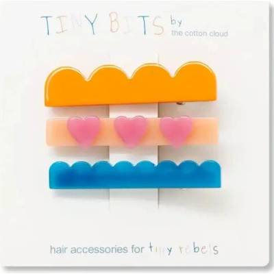 THE COTTON CLOUD Set 3 sponiek do vlasov cotton cloud waves heart
