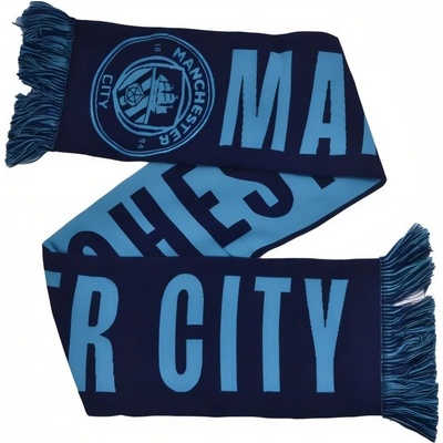 Pletená šála Manchester City FC modrá
