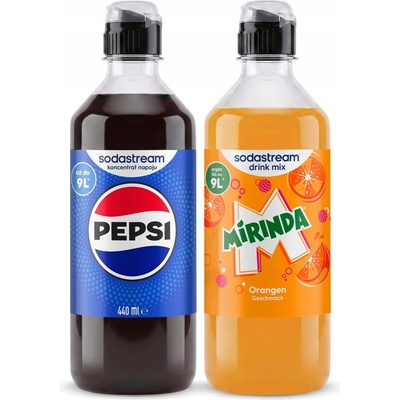 SodaStream Sirup do saturátoru Mirinda a Pepsi 2 x 440 ml