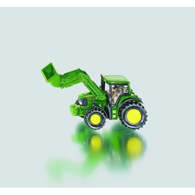 Siku Traktor John Deere s p ným nakladačom červená 1:50