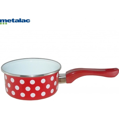 Metalac Bodka Randlík s rúčkou 14 cm 1L Červený