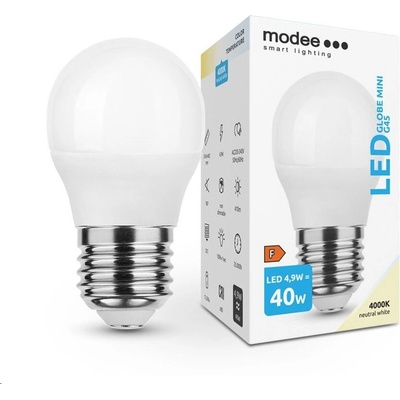 Modee E27 4,9W mini globe LED studená 4000K