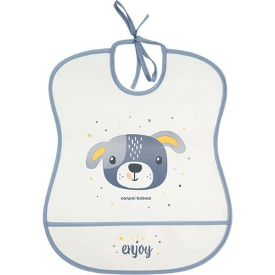 Canpol babies plastový podbradník mäkký Happy Animals pejsek
