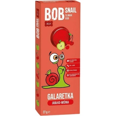 Eco Snack Bob Snail Gummies bez přidaného cukru jablko, třešeň 27 g