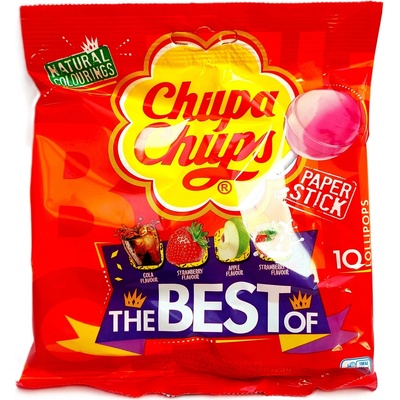 Chupa Chups Mini směs The Best Of 10 ks, 120 g