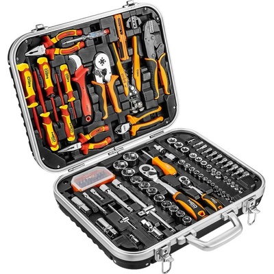 NEO TOOLS Elektrikářský kufřík 108 kusů 01-310-1