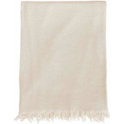 Klippan Bavlněný pléd Boheme natural beige Béžová 130x170