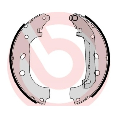 BREMBO Sada brzdových čeľustí S24539