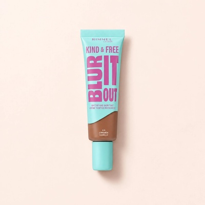 Rimmel London Kind & Free Blur It Out Mattifying Skin Tint lehký matující make-up pro smíšenou a mastnou pleť 510 Cinnamon 30 ml