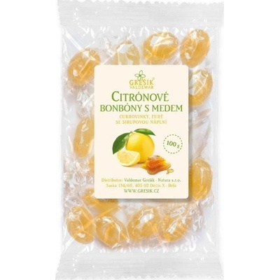 Grešík Citrónove cukríky s medom 100 g