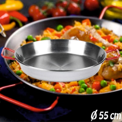 Garcima Oceľová panvica Paella 60 cm