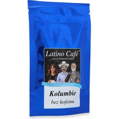 Latino Café Káva Kolumbie bez kofeinu mletá 1 kg