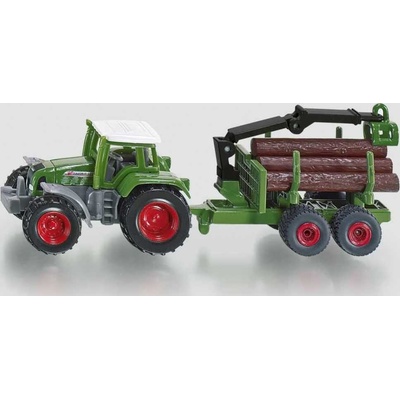 Siku Traktor s přívěsem na kulatinu 1:87