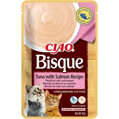 Inaba Cat CIAO Bisque Jemné pyré s tuniakom a lososom 40 g