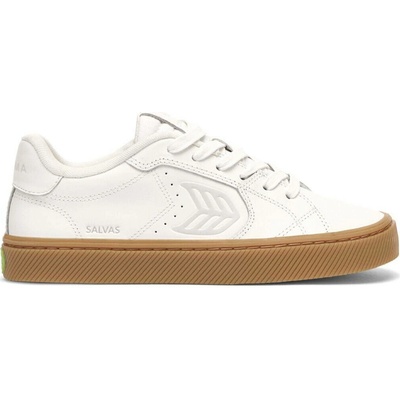 Cariuma SALVAS Leather Gum Warm Ice Logo W White – Hledejceny.cz