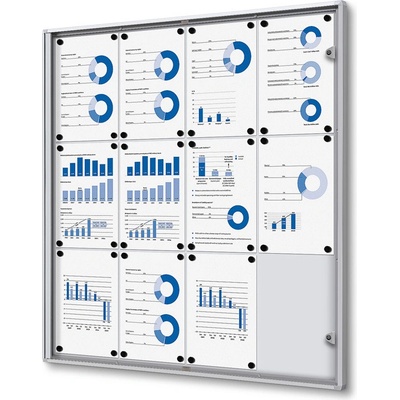 Jansen Display Interiérová vitrína Economy 12xA4 931 x 963 mm – Hledejceny.cz