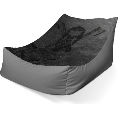 Sablio sedací vak lounge Vikingové Stone 80 x 95 x 50 cm