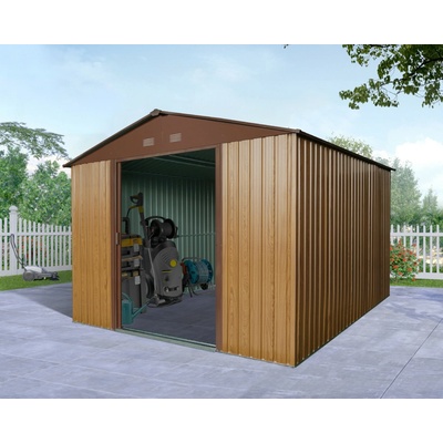 BestBerg ZDB-9D 9 m² 279 x 324 x 211 cm červené drevo/hnedá
