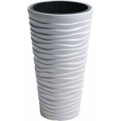 Prosperplast SAND SLIM Květináč 34,9 cm bílý