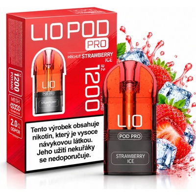 Lio Pod Pro Strawberry Ice 16 mg 1200 potáhnutí