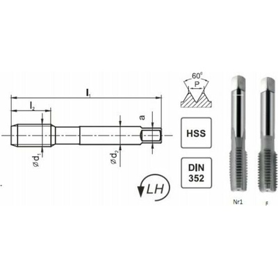 Fanar TAPS M18x1,5 NGMM/2 DIN-2181 LH (6H) HSS