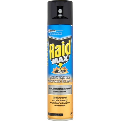 Raid Max proti lietajúcemu hmyzu, proti komárom a muchám 300 ml