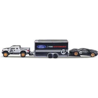 Maisto Design Team Haulers 2009 Ford F 150 SVT Raptor + 2017 Ford GT Heritage 1:64
