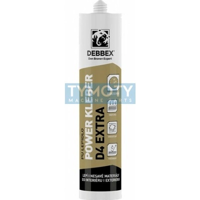 Debbex POWER KLEBER D4 EXTRA - 300 ml krémová, kartuša